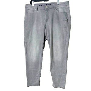 Talbots Simply Flattering Collection Jeans Pants Womens 16W Gray Ankle Stretch